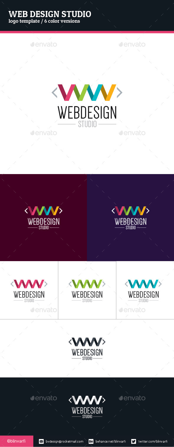 Web Design Studio Logo Template Web Design Studio Logo Template