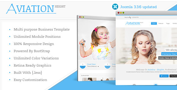 Aviation - Responsive Multi-Purpose Joomla Theme