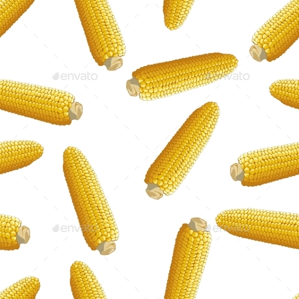 Corn Vector Seamless Pattern (Patterns)