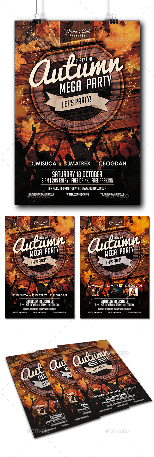 GraphicRiver Autumn Party Flyer 9099891 GraphicRiver Autumn Party Flyer 9099891