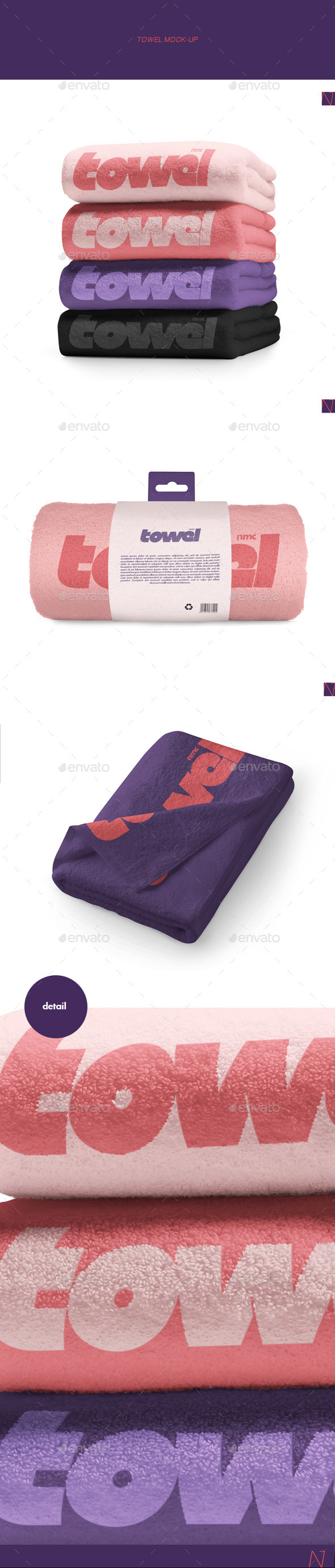 GraphicRiver Towel Mock-up 9100284 GraphicRiver Towel Mock-up 9100284