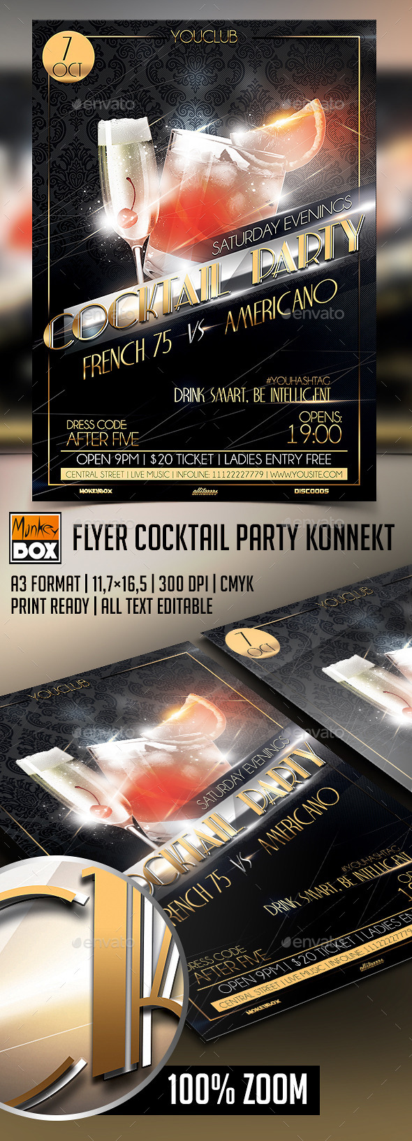 GraphicRiver Flyer Cocktail Party 9100291 GraphicRiver Flyer Cocktail Party 9100291