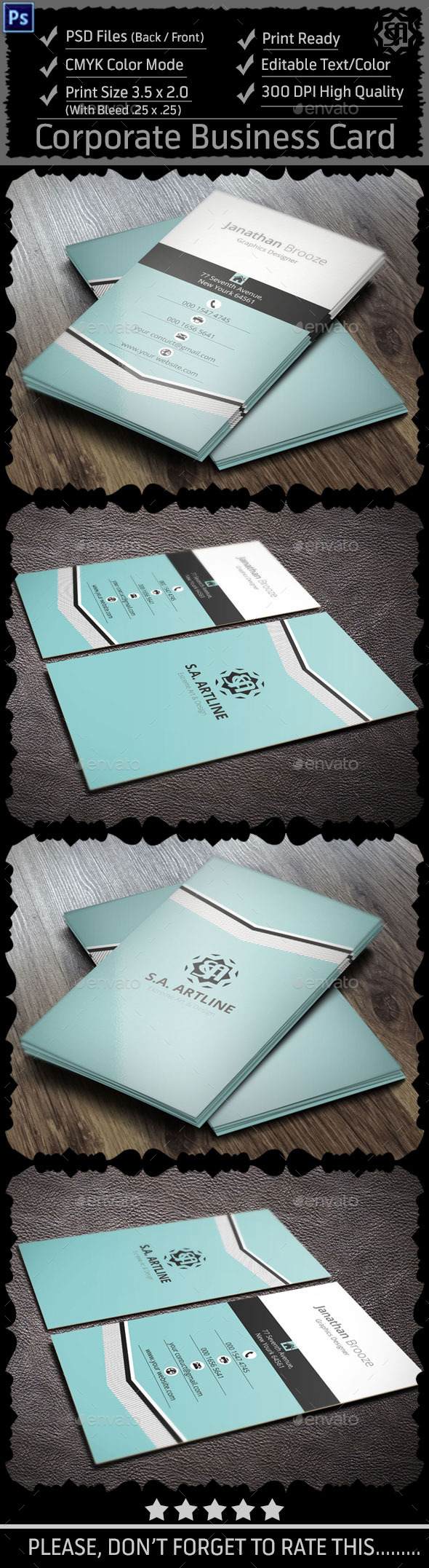 Creative Corporate Business Card Creative Corporate Business Card