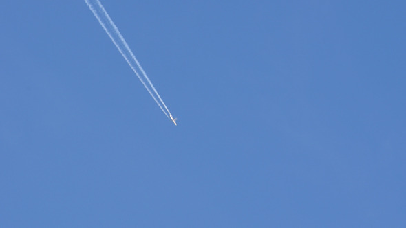 Plane and Blue Sky Plane and Blue Sky