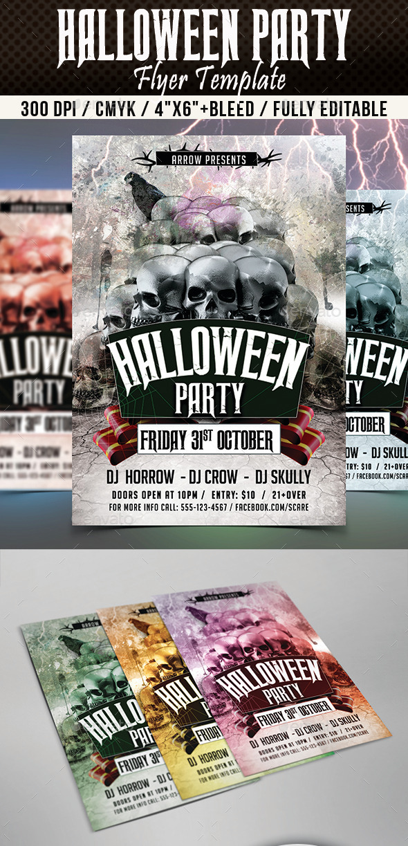 Halloween Party Flyer Template