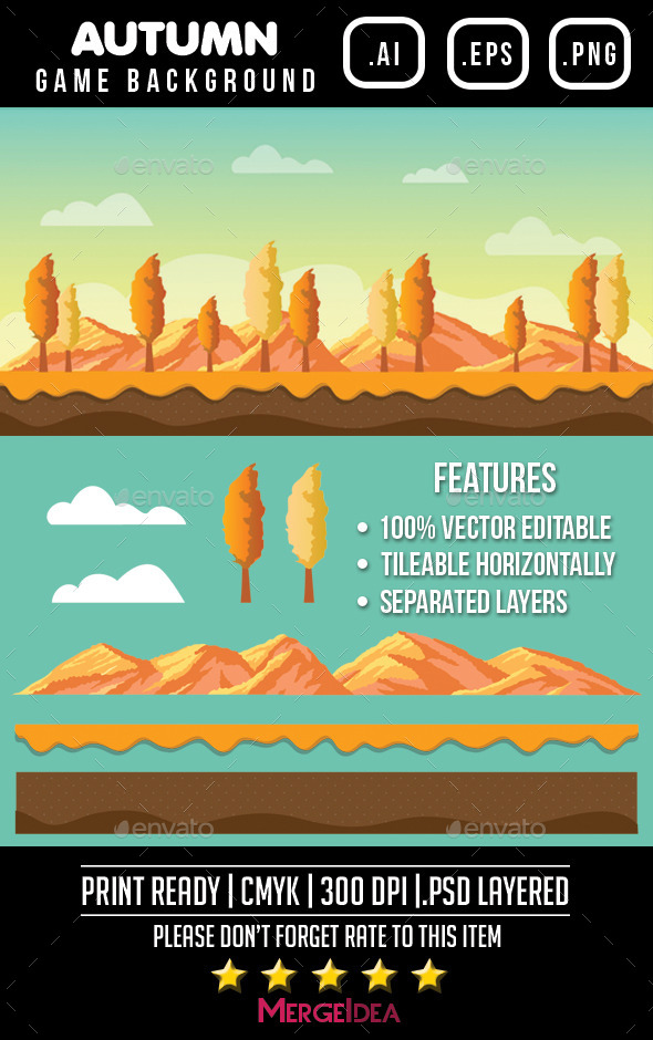 GraphicRiver Autumn Game Background 9103133 GraphicRiver Autumn Game Background 9103133
