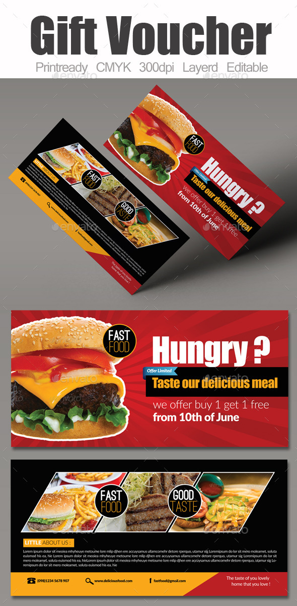 GraphicRiver Restaurant Menu Gift Voucher 9103373 GraphicRiver Restaurant Menu Gift Voucher 9103373