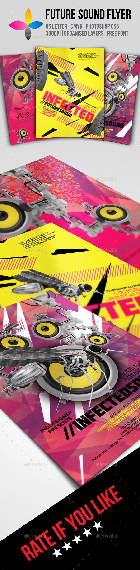 GraphicRiver Future Sound Flyer 9104861 GraphicRiver Future Sound Flyer 9104861