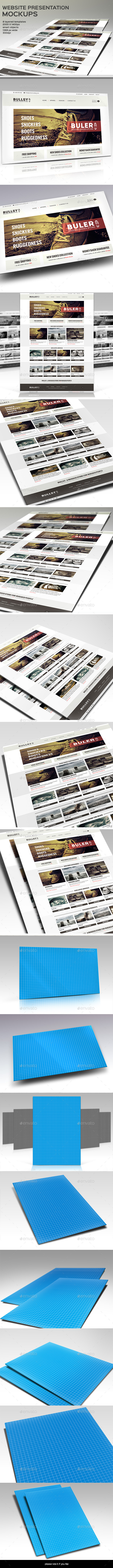 GraphicRiver Website Presentation Mockup 9104886 GraphicRiver Website Presentation Mockup 9104886