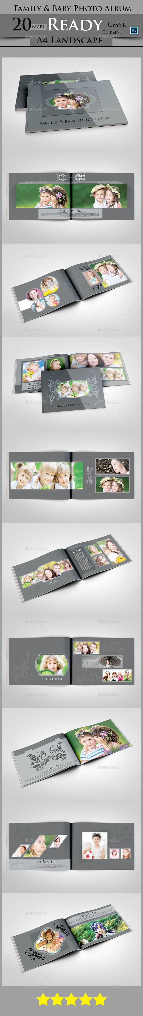 GraphicRiver Family & Baby Photo Album 9105077 GraphicRiver Family & Baby Photo Album 9105077