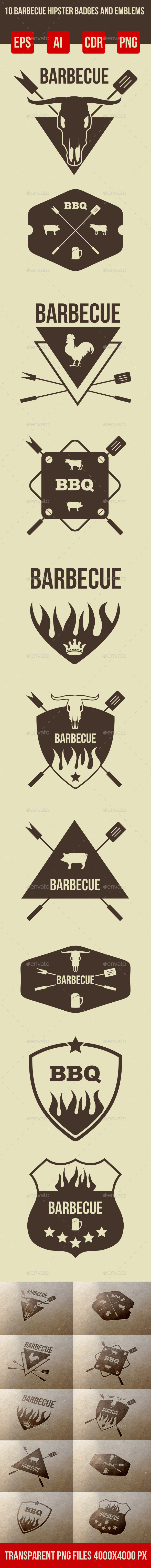 GraphicRiver 10 Barbeque Hipster Vector Emblems Vol.3 9095591 GraphicRiver 10 Barbeque Hipster Vector Emblems Vol.3 9095591