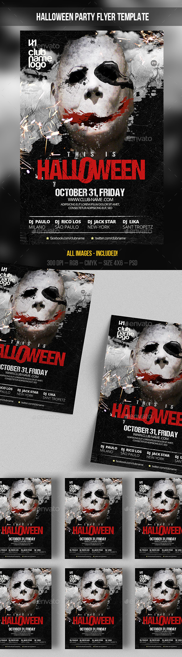 GraphicRiver Halloween Party Flyer Template 9106792 GraphicRiver Halloween Party Flyer Template 9106792