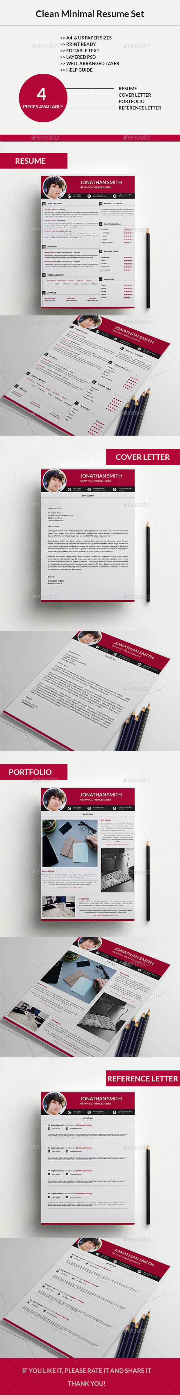 GraphicRiver Clean Minimal Resume Set 03 9109311 GraphicRiver Clean Minimal Resume Set 03 9109311