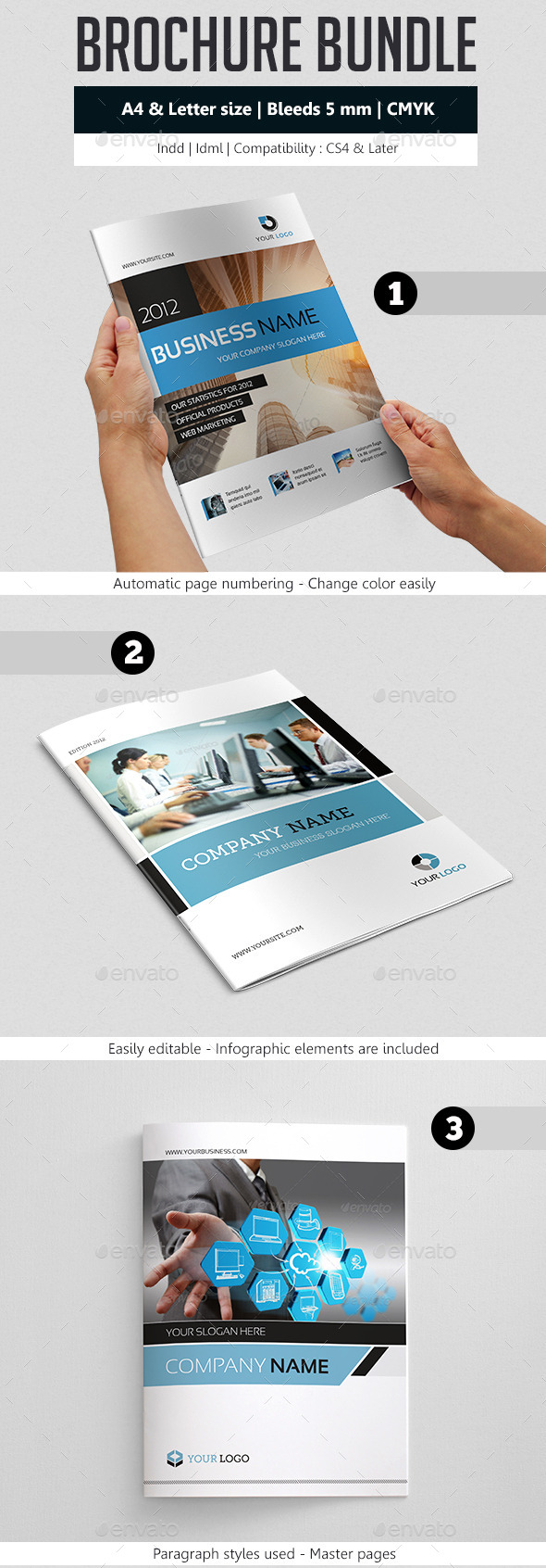 Business Brochure Template Bundle Business Brochure Template Bundle