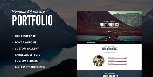 ThemeForest Personal Creative Portfolio Multipurpose 9109570 ThemeForest Personal Creative Portfolio Multipurpose 9109570