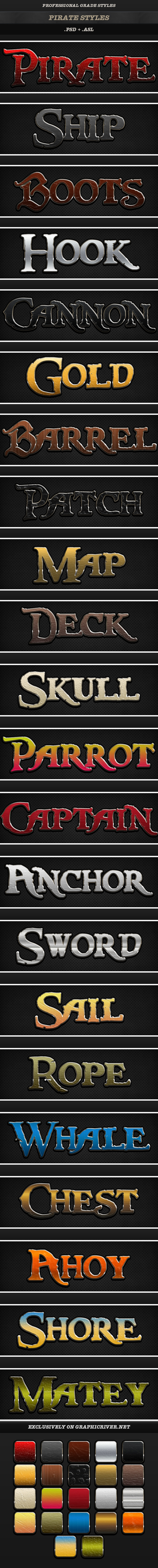 Pirate Style - Text Effects Actions
