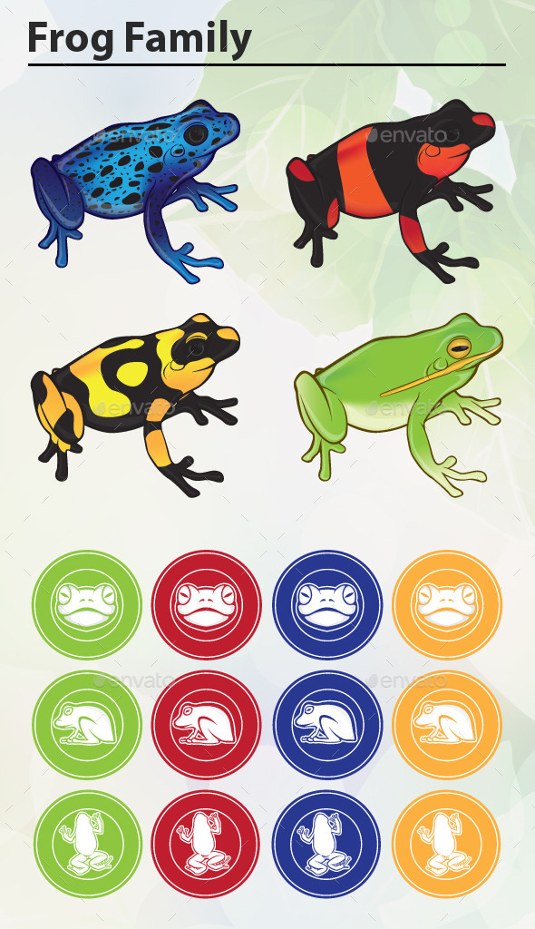 GraphicRiver Frog Family 9111274 GraphicRiver Frog Family 9111274