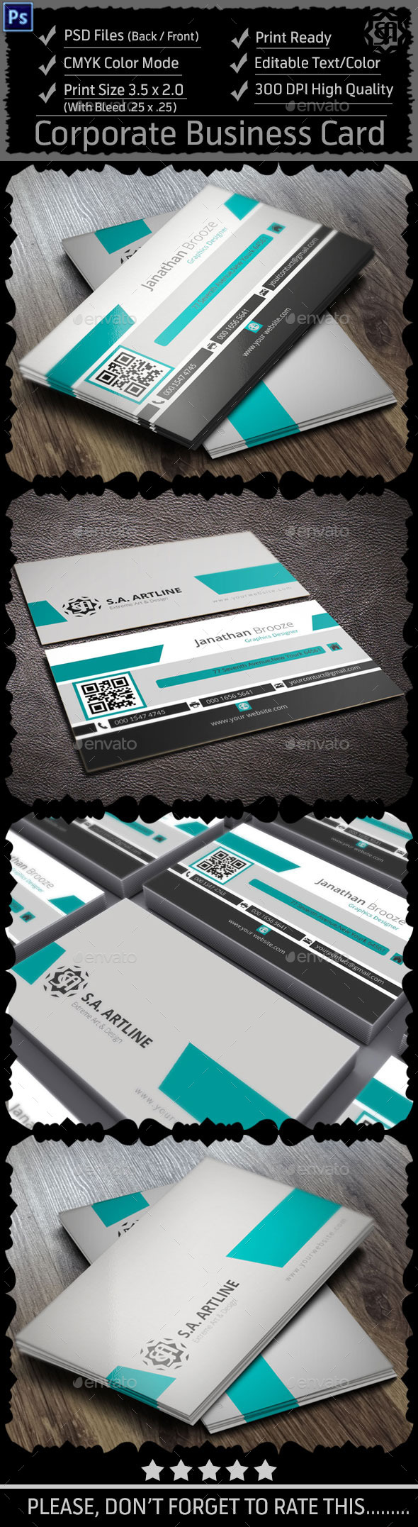 Modern Corporate Business Card Modern Corporate Business Card