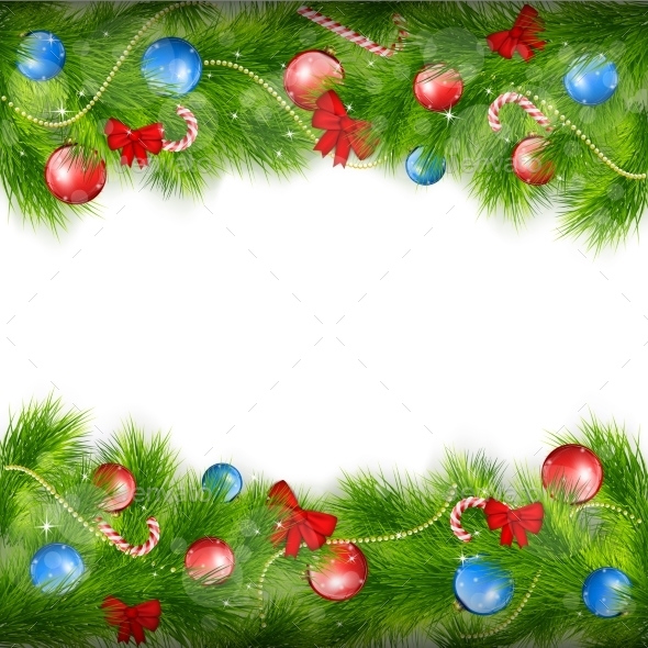 Christmas Background With Fir Branches (Christmas)