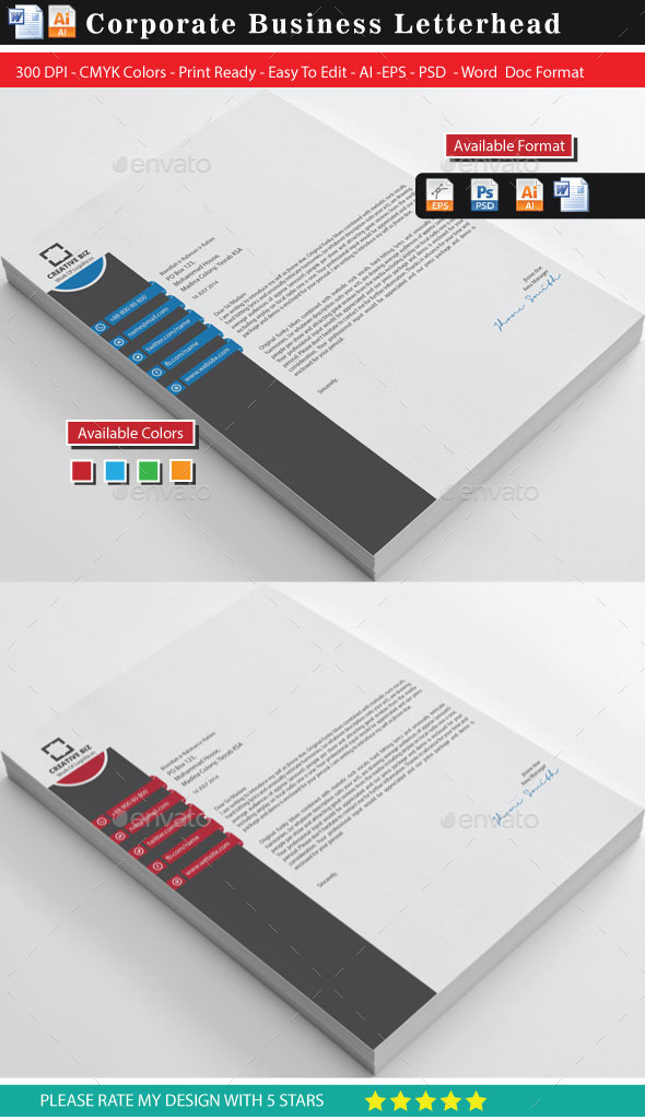 GraphicRiver Creative Business Letterhead 9112364 GraphicRiver Creative Business Letterhead 9112364