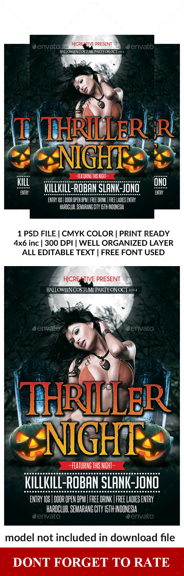 Halloween Poster Flyer Template Vol. 3