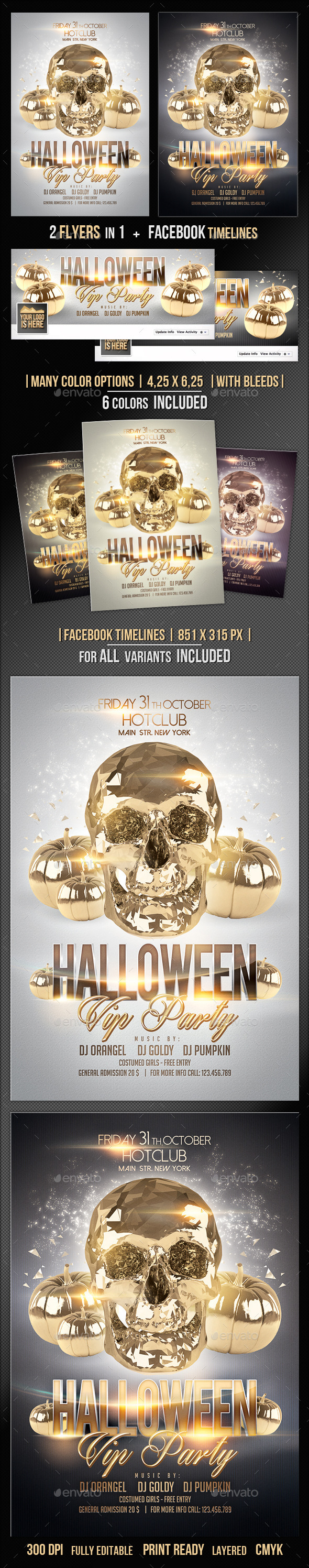 GraphicRiver Halloween Flyer & Fb Timeline Vip Party 9114413 GraphicRiver Halloween Flyer & Fb Timeline Vip Party 9114413
