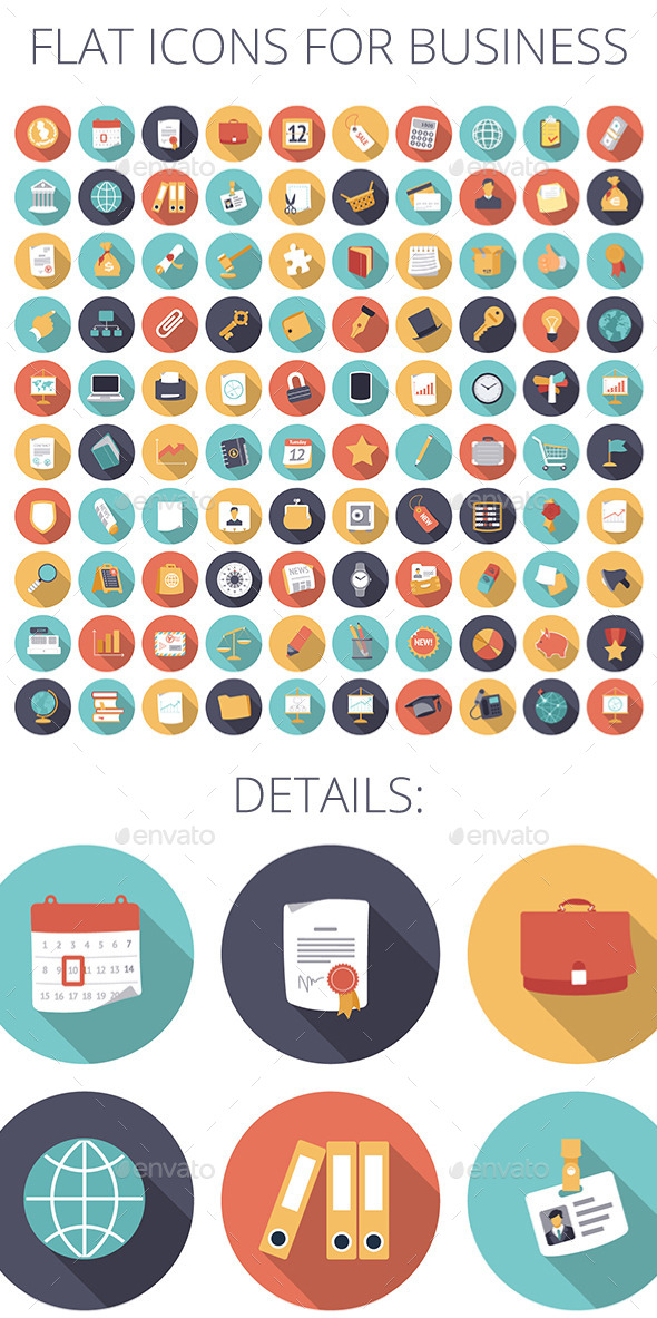 GraphicRiver Flat Design Icons for Business and Finance 9114572 GraphicRiver Flat Design Icons for Business and Finance 9114572