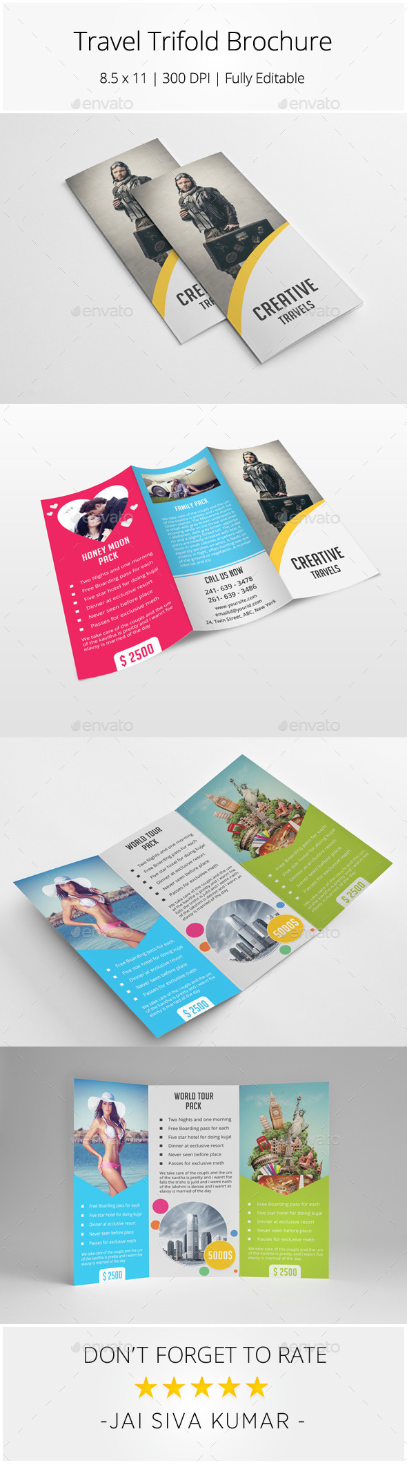GraphicRiver Travel Trifold Brochure 9115113 GraphicRiver Travel Trifold Brochure 9115113