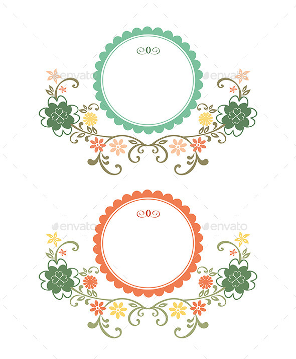 Vintage Floral Frames (Decorative)