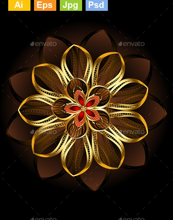 Abstract Brown Flower (Abstract)