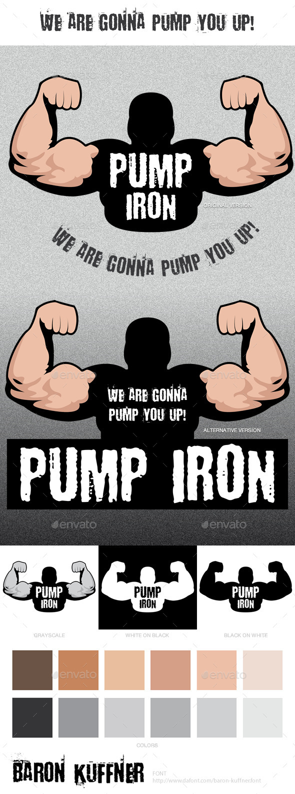 GraphicRiver Pump Iron Logo Template 9090765 GraphicRiver Pump Iron Logo Template 9090765