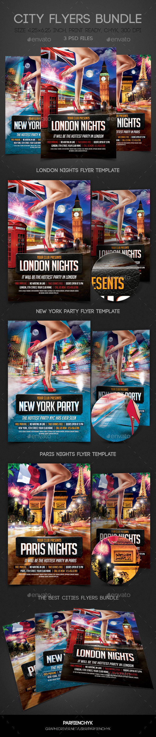 GraphicRiver City Flyers Bundle 9115524 GraphicRiver City Flyers Bundle 9115524