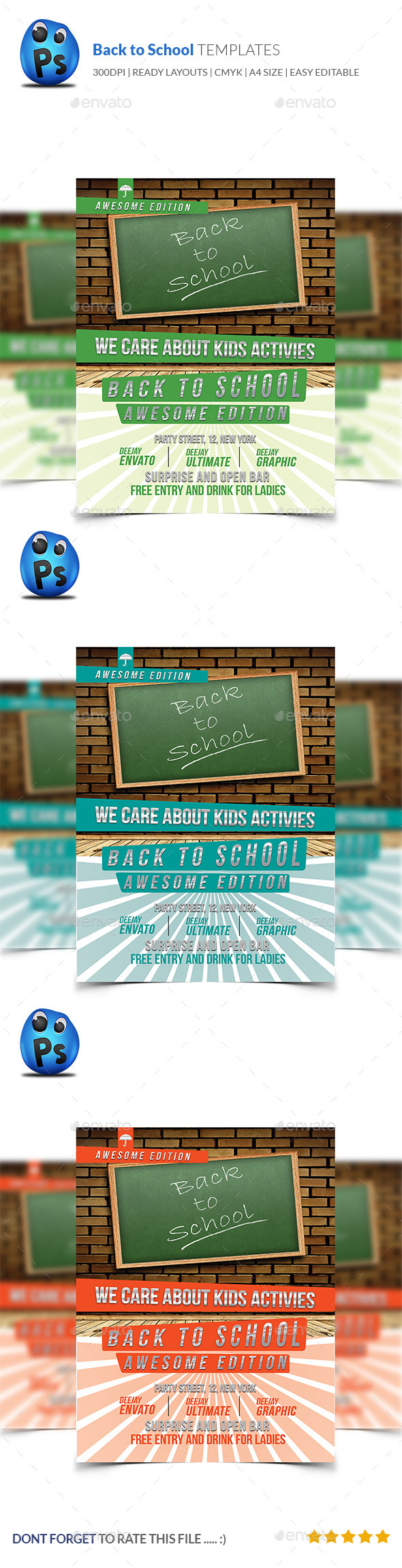 GraphicRiver Back to School Flyer Template 9115610 GraphicRiver Back to School Flyer Template 9115610