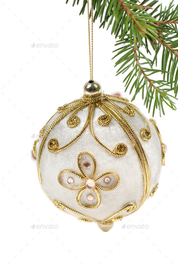 Christmas toy white ball (Misc) Photo Download