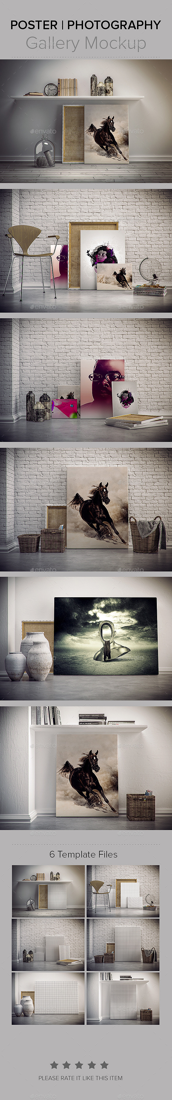 GraphicRiver Photography Poster GalleryMockup 9117556 GraphicRiver Photography Poster GalleryMockup 9117556