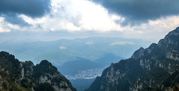 Busteni City View From Caraiman Peak Busteni City View From Caraiman Peak