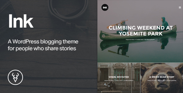 Ink -- A WordPress Blogging theme to tell Stories