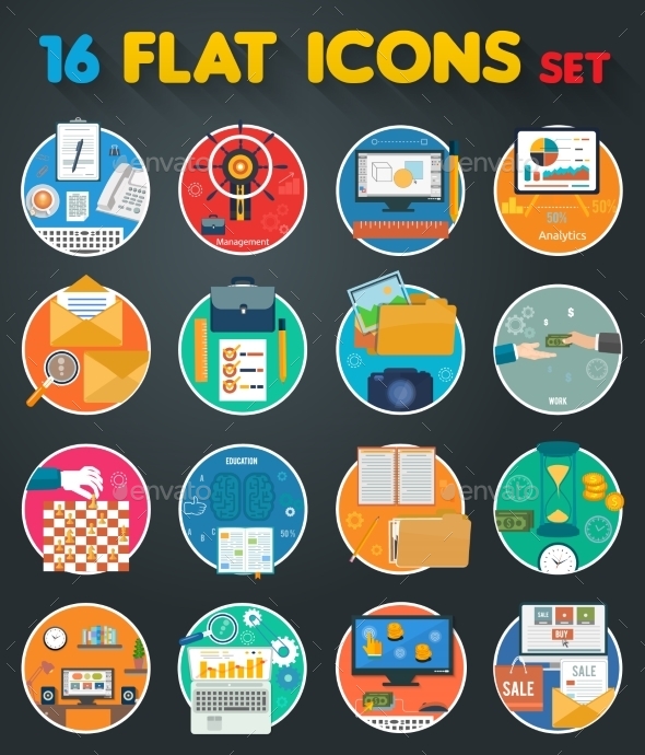 GraphicRiver Office Items Icons 9119977 GraphicRiver Office Items Icons 9119977