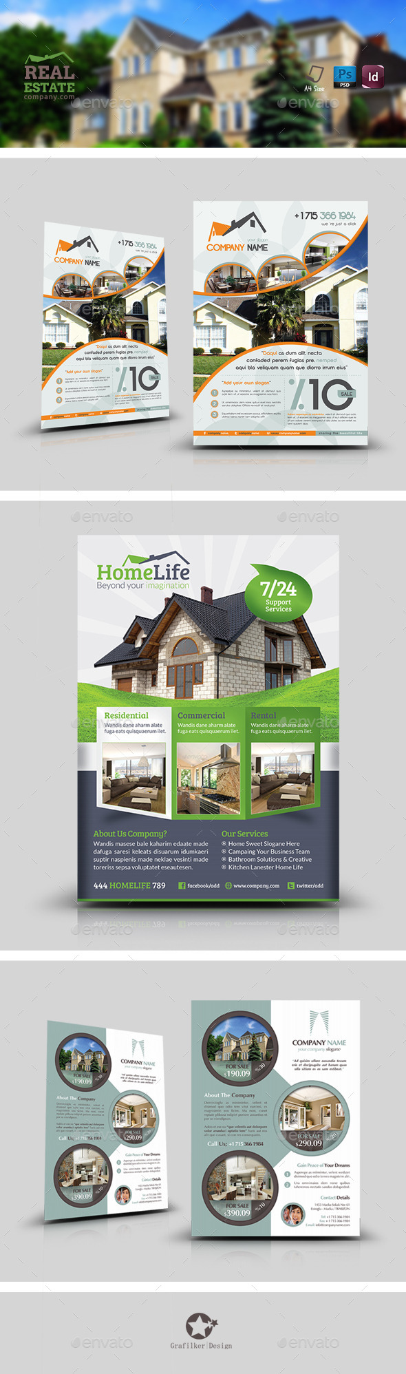 Real Estate Flyer Bundle Templates