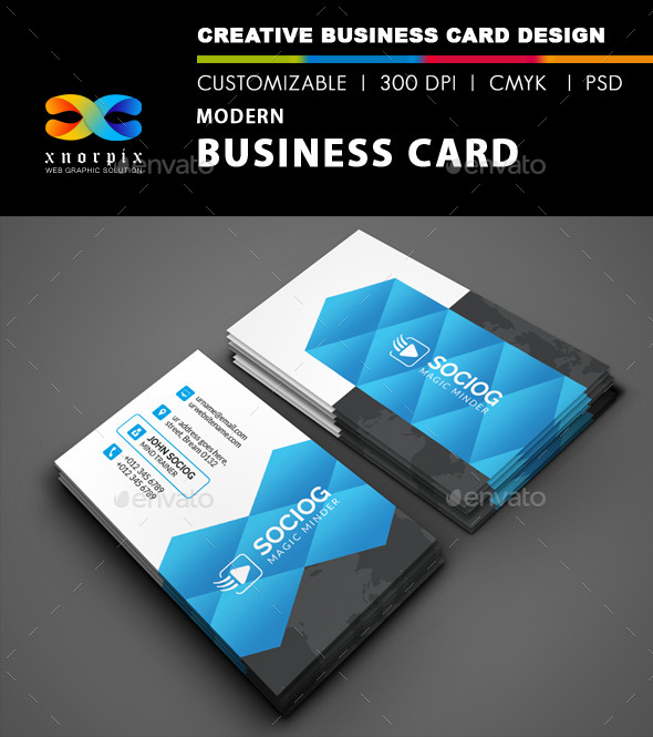 GraphicRiver Modern Business Card 9120109 GraphicRiver Modern Business Card 9120109
