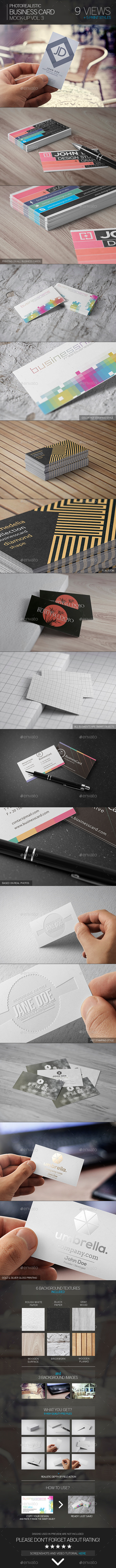 Photorealistic Business Card Mock-Up Vol.3 Photorealistic Business Card Mock-Up Vol.3