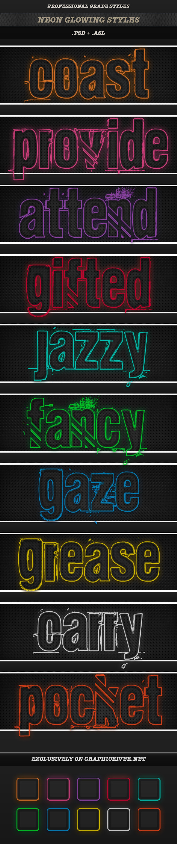 GraphicRiver Neon Glowing Styles 9122328 GraphicRiver Neon Glowing Styles 9122328