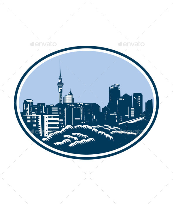 GraphicRiver Auckland City Skyline Woodcut Retro 9123392 GraphicRiver Auckland City Skyline Woodcut Retro 9123392