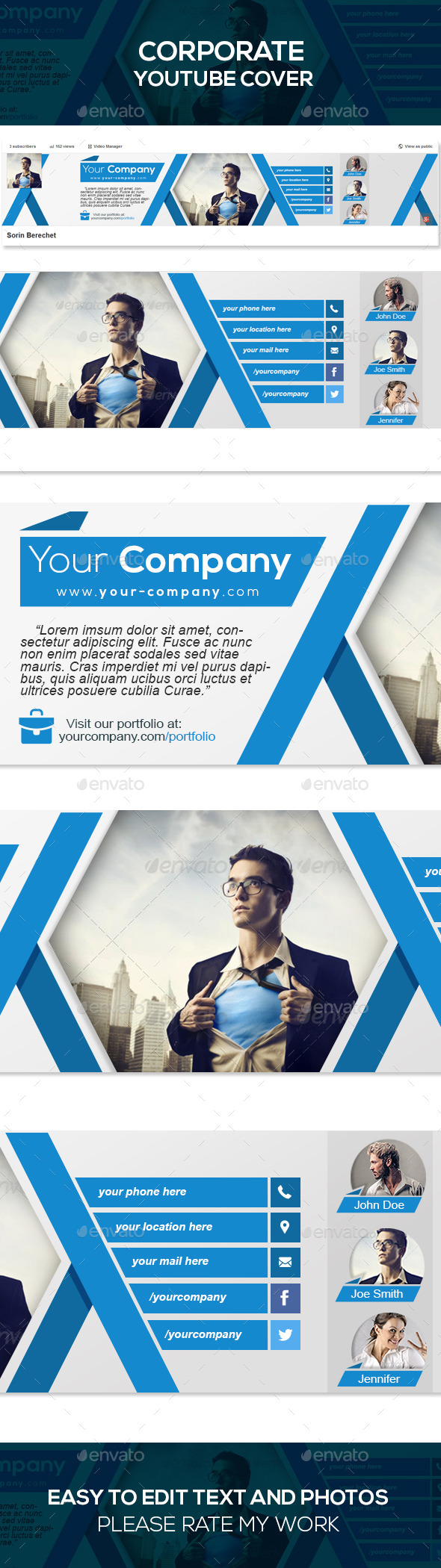 GraphicRiver Corporate Youtube Banner Template 9126889 GraphicRiver Corporate Youtube Banner Template 9126889