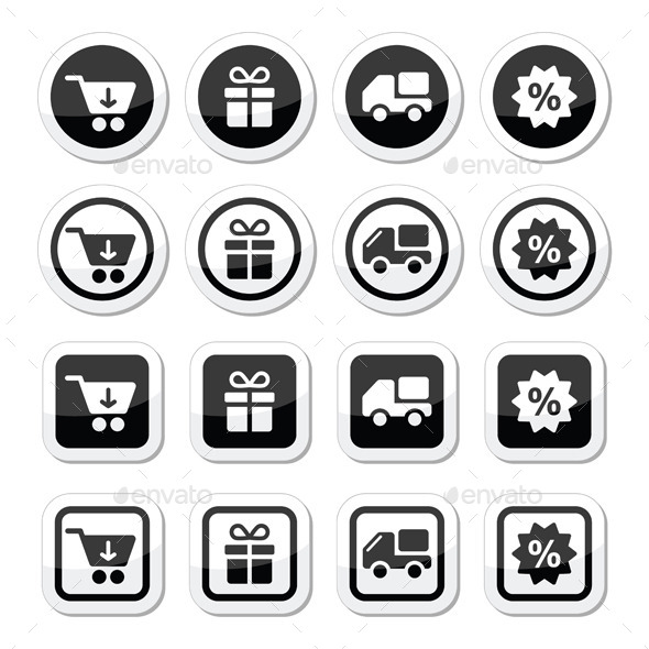 GraphicRiver Shopping on Internet Black Icons Set with Shadow 9127005 GraphicRiver Shopping on Internet Black Icons Set with Shadow 9127005