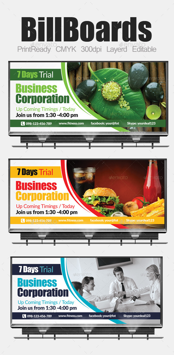 GraphicRiver Multi Purpose Business Billboards 9128222 GraphicRiver Multi Purpose Business Billboards 9128222