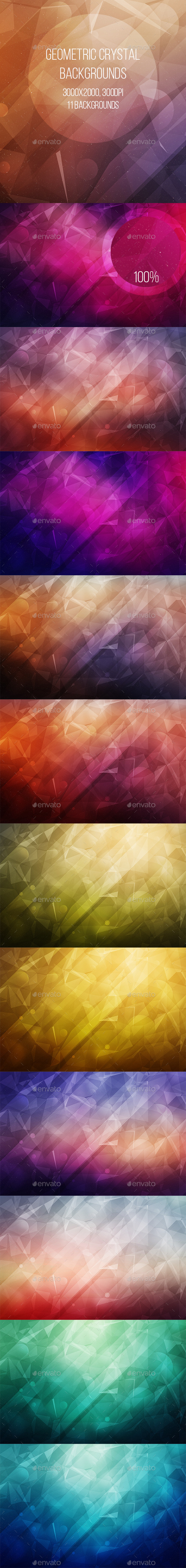 Geometric Crystal Backgrounds