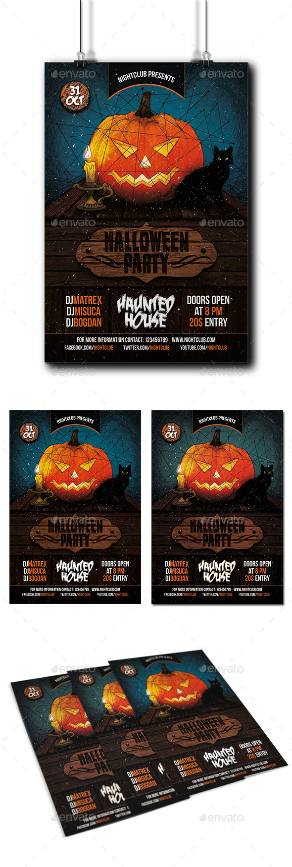 GraphicRiver Halloween Party Flyer 9129426 GraphicRiver Halloween Party Flyer 9129426