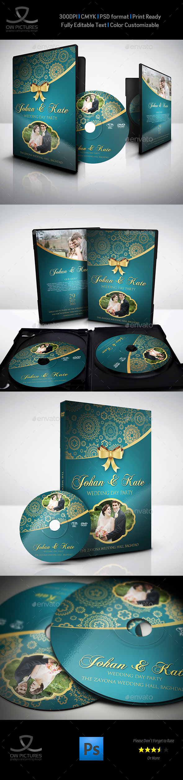 GraphicRiver Wedding DVD Cover and DVD Label Template Vol.2 9129556 GraphicRiver Wedding DVD Cover and DVD Label Template Vol.2 9129556