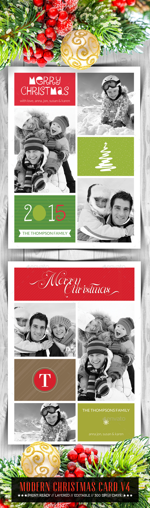 Modern Christmas Card V4